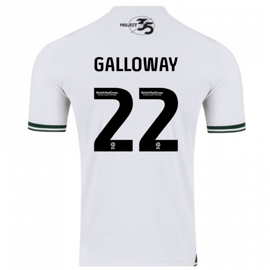 Herren Fußball Brendan Galloway #22 Weiß Auswärtstrikot Trikot 2023/24 T-Shirt Luxemburg