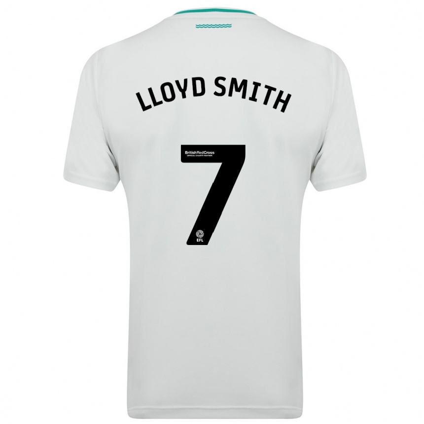 Herren Fußball Lexi Lloyd-Smith #7 Weiß Auswärtstrikot Trikot 2023/24 T-Shirt Luxemburg