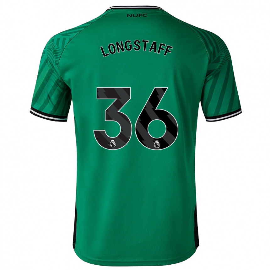 Herren Fußball Sean Longstaff #36 Grün Auswärtstrikot Trikot 2023/24 T-Shirt Luxemburg