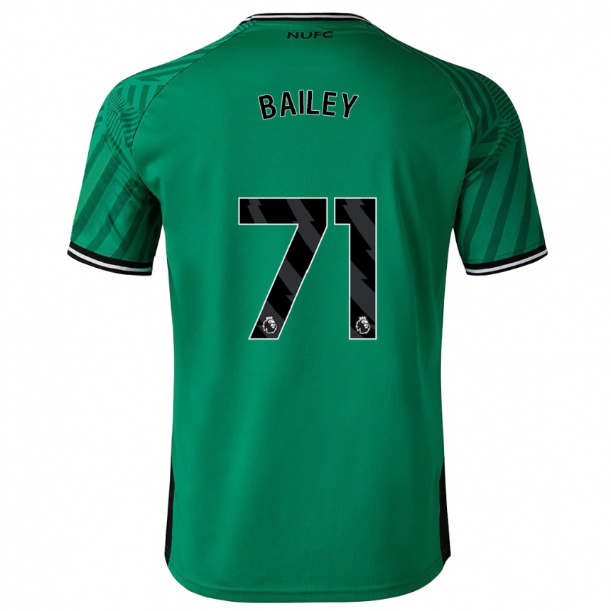 Herren Fußball Scott Bailey #71 Grün Auswärtstrikot Trikot 2023/24 T-Shirt Luxemburg