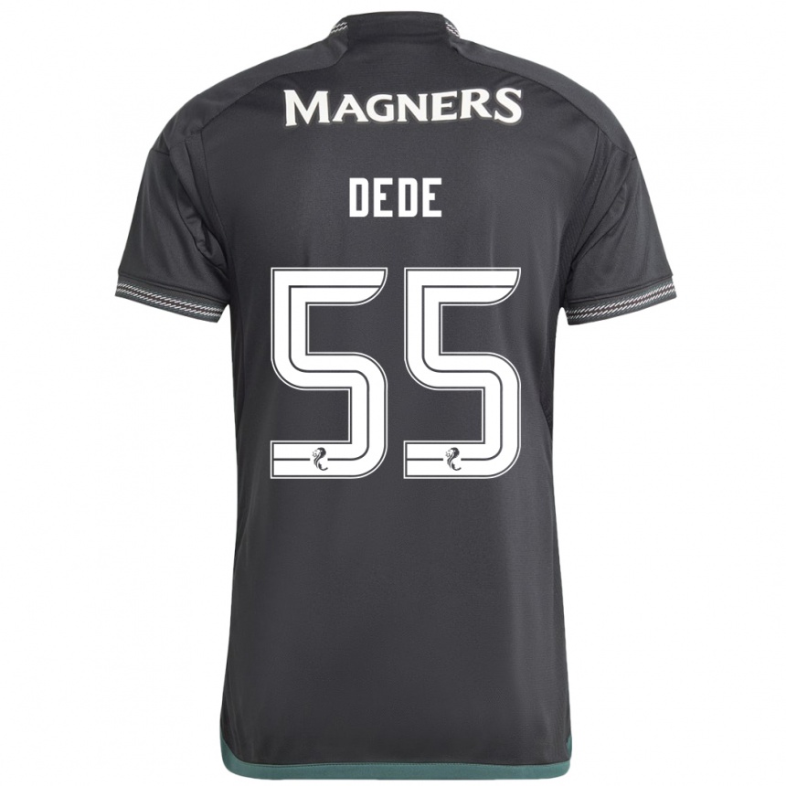 Herren Fußball Josh Dede #55 Schwarz Auswärtstrikot Trikot 2023/24 T-Shirt Luxemburg