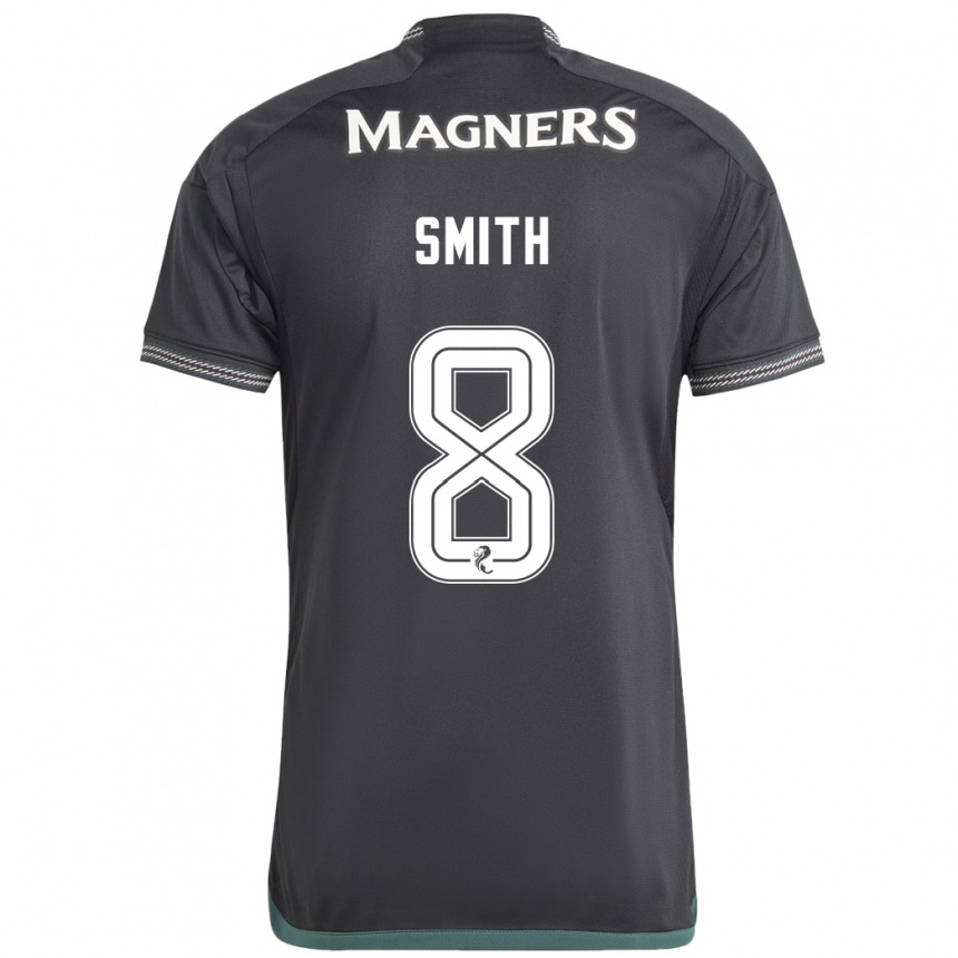 Herren Fußball Jenny Smith #8 Schwarz Auswärtstrikot Trikot 2023/24 T-Shirt Luxemburg
