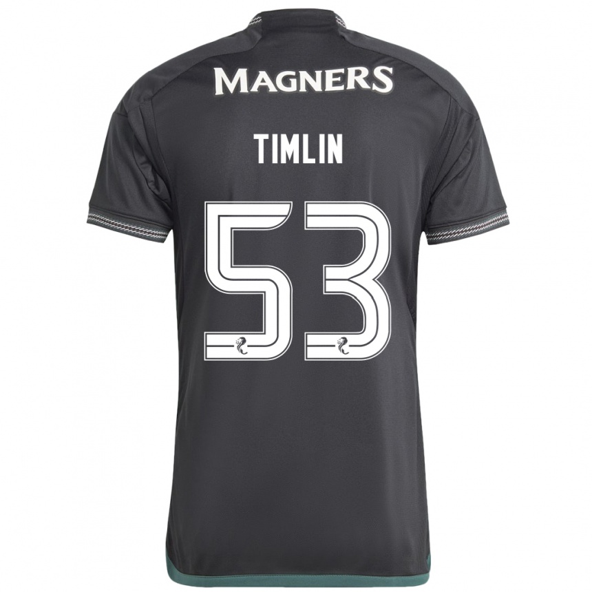 Herren Fußball Sophie Timlin #53 Schwarz Auswärtstrikot Trikot 2023/24 T-Shirt Luxemburg