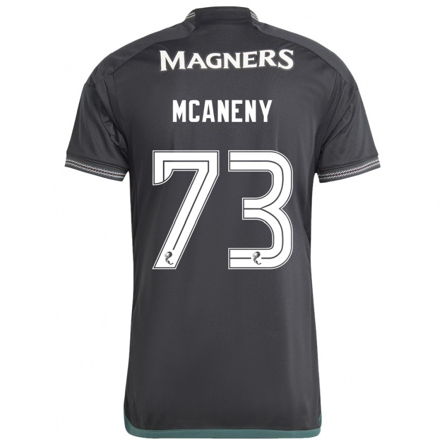 Herren Fußball Maria Mcaneny #73 Schwarz Auswärtstrikot Trikot 2023/24 T-Shirt Luxemburg