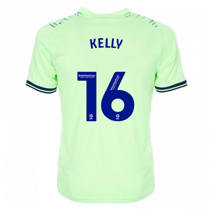 Herren Fußball Martin Kelly #16 Marine Auswärtstrikot Trikot 2023/24 T-Shirt Luxemburg