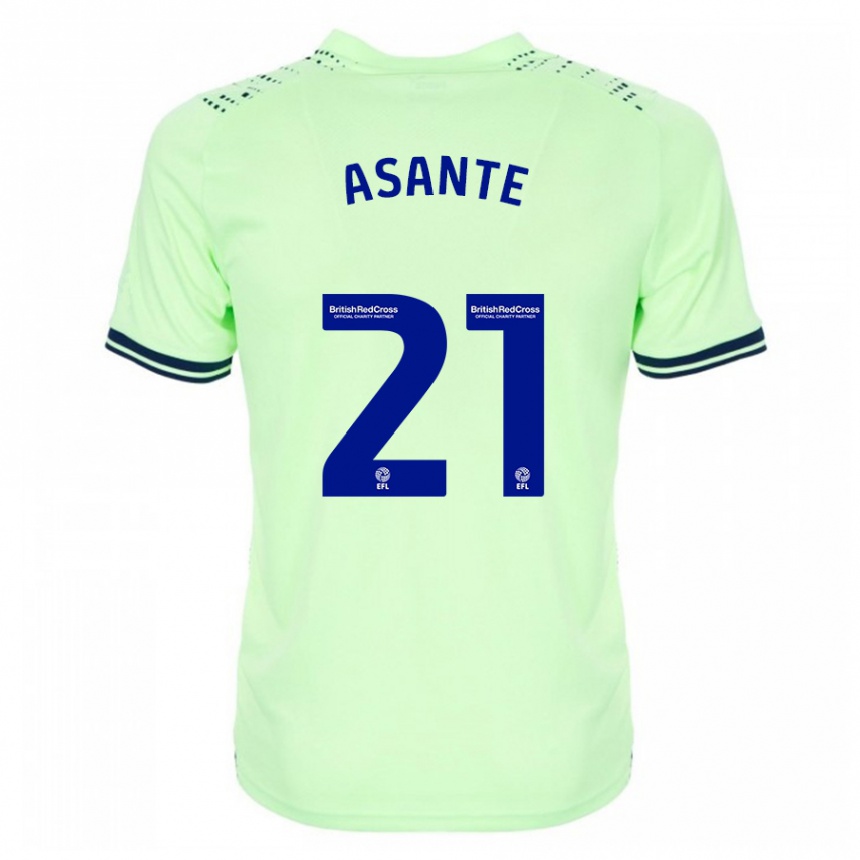 Herren Fußball Brandon Thomas-Asante #21 Marine Auswärtstrikot Trikot 2023/24 T-Shirt Luxemburg