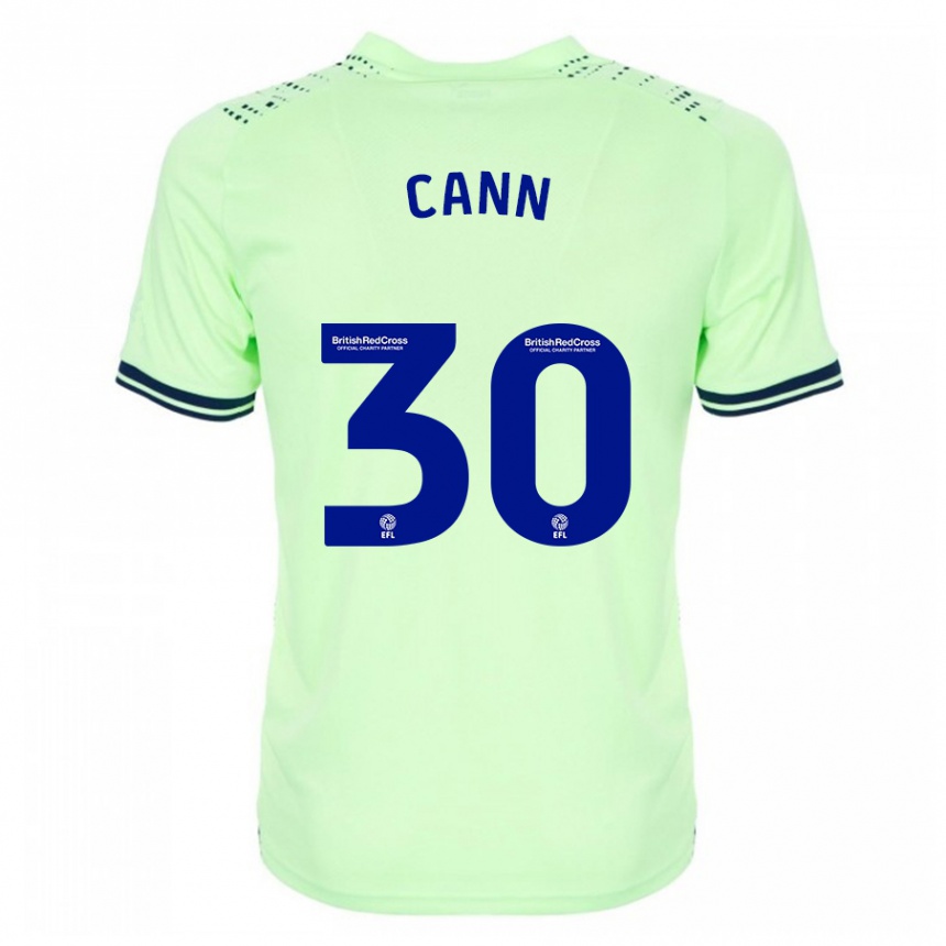 Herren Fußball Ted Cann #30 Marine Auswärtstrikot Trikot 2023/24 T-Shirt Luxemburg