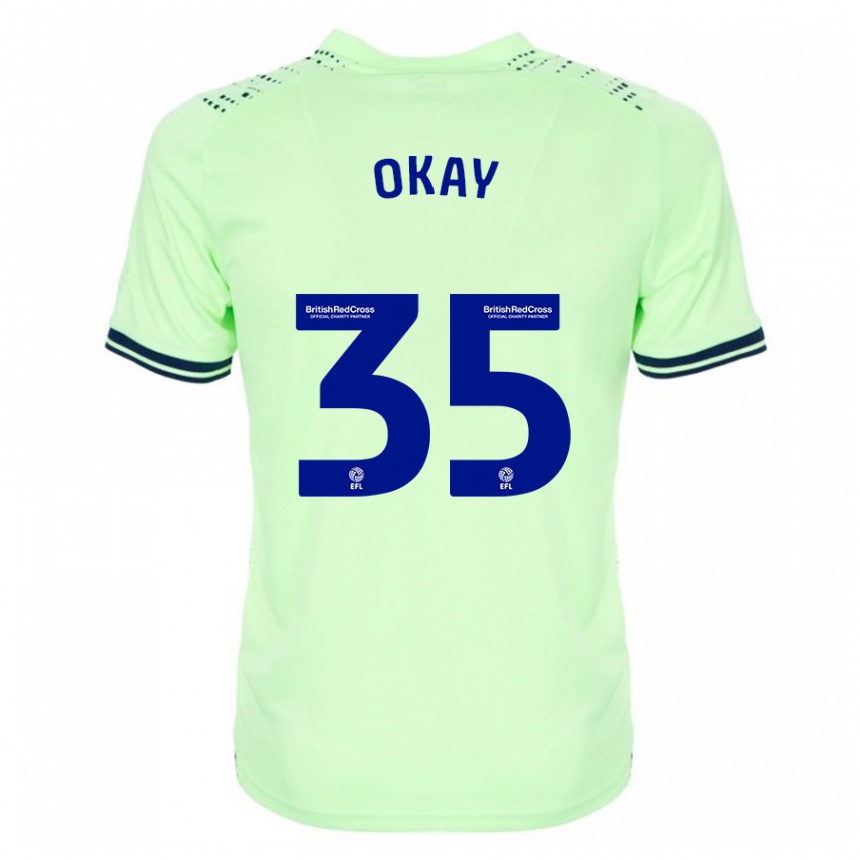 Herren Fußball Okay Yokuşlu #35 Marine Auswärtstrikot Trikot 2023/24 T-Shirt Luxemburg