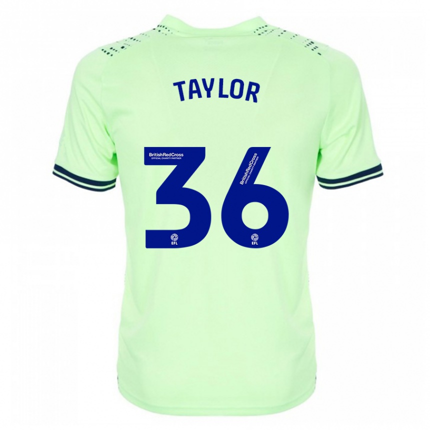 Herren Fußball Caleb Taylor #36 Marine Auswärtstrikot Trikot 2023/24 T-Shirt Luxemburg