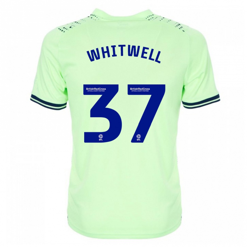 Herren Fußball Harry Whitwell #37 Marine Auswärtstrikot Trikot 2023/24 T-Shirt Luxemburg