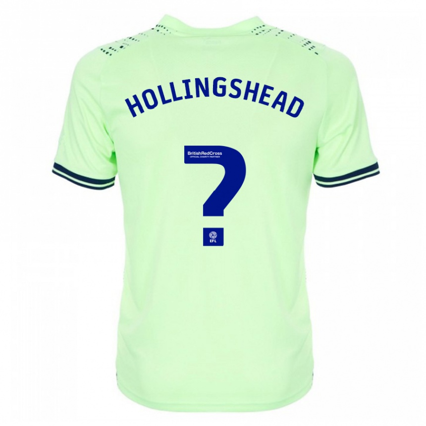 Herren Fußball Ronnie Hollingshead #0 Marine Auswärtstrikot Trikot 2023/24 T-Shirt Luxemburg