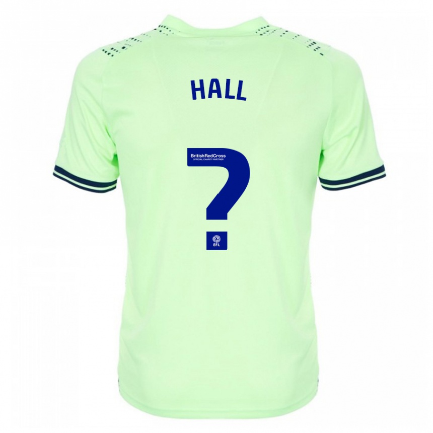 Herren Fußball Reece Hall #0 Marine Auswärtstrikot Trikot 2023/24 T-Shirt Luxemburg