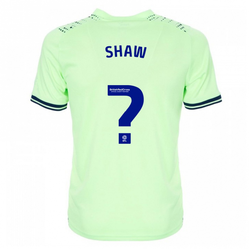 Herren Fußball Josh Shaw #0 Marine Auswärtstrikot Trikot 2023/24 T-Shirt Luxemburg