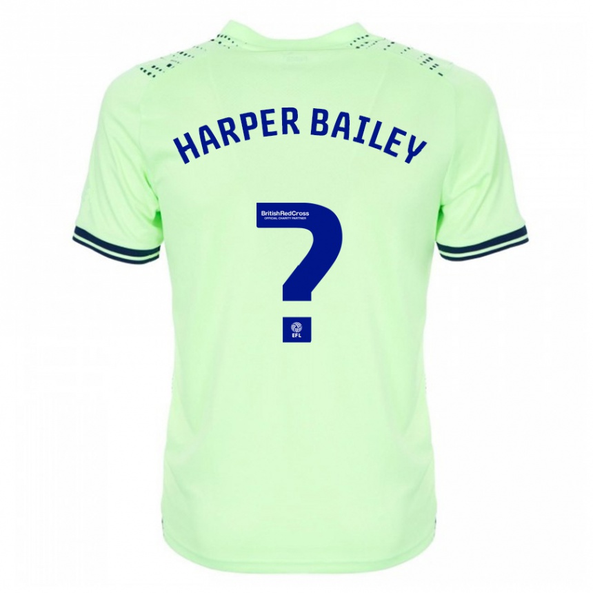 Herren Fußball Aaron Harper-Bailey #0 Marine Auswärtstrikot Trikot 2023/24 T-Shirt Luxemburg