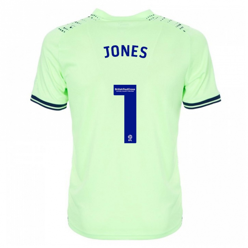 Herren Fußball Lucy Jones #1 Marine Auswärtstrikot Trikot 2023/24 T-Shirt Luxemburg