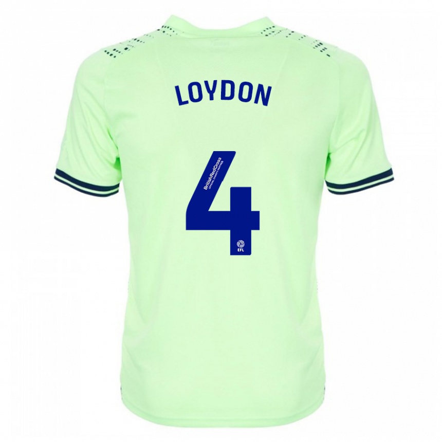 Herren Fußball Abi Loydon #4 Marine Auswärtstrikot Trikot 2023/24 T-Shirt Luxemburg