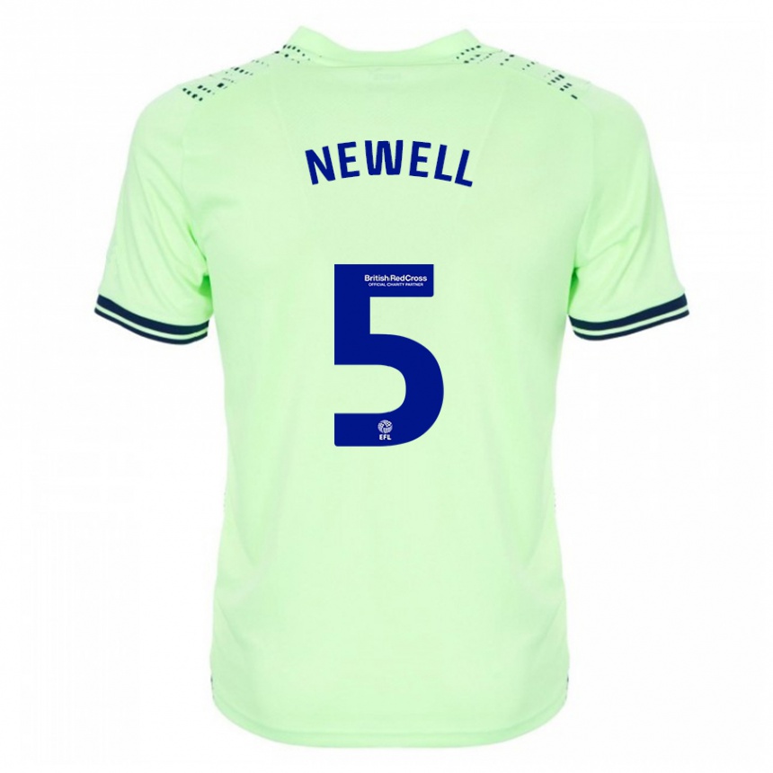 Herren Fußball Lucy Newell #5 Marine Auswärtstrikot Trikot 2023/24 T-Shirt Luxemburg