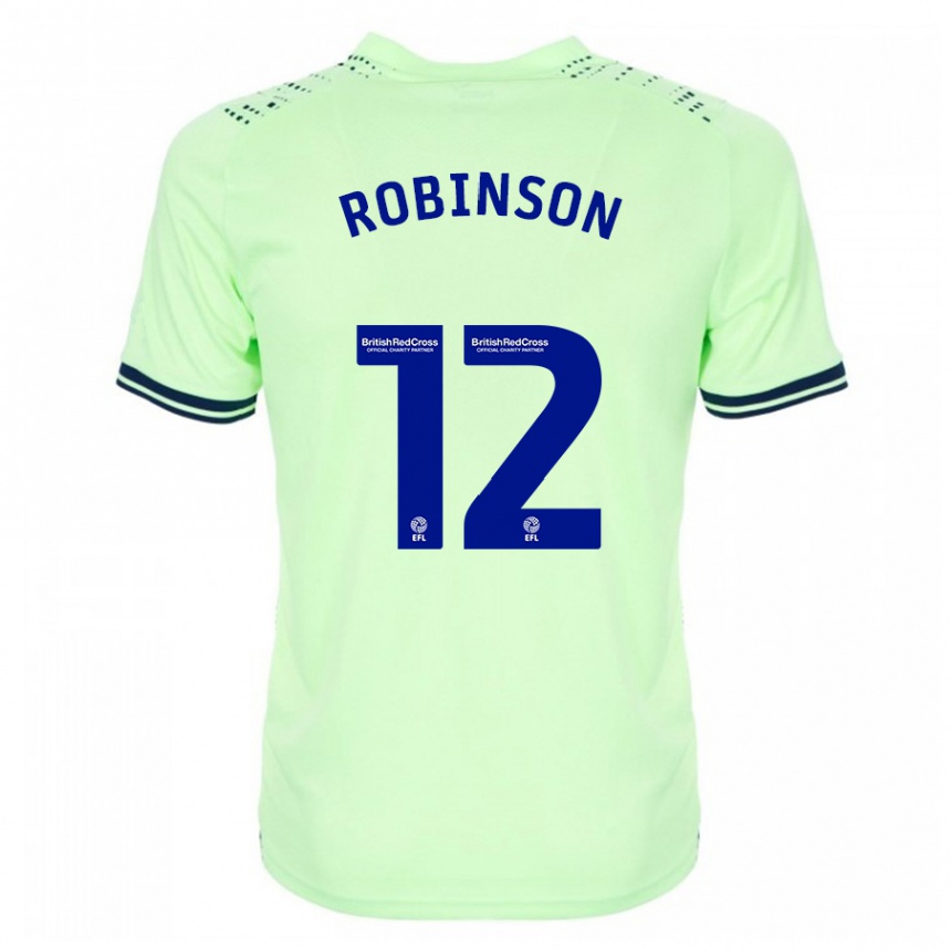 Herren Fußball Leanne Robinson #12 Marine Auswärtstrikot Trikot 2023/24 T-Shirt Luxemburg