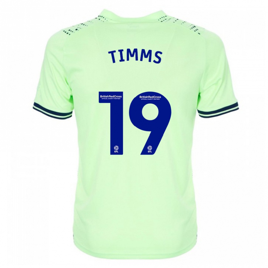 Herren Fußball Maria Timms #19 Marine Auswärtstrikot Trikot 2023/24 T-Shirt Luxemburg