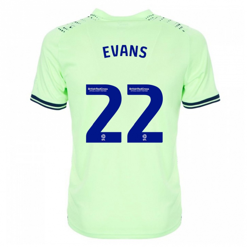 Herren Fußball Kate Evans #22 Marine Auswärtstrikot Trikot 2023/24 T-Shirt Luxemburg