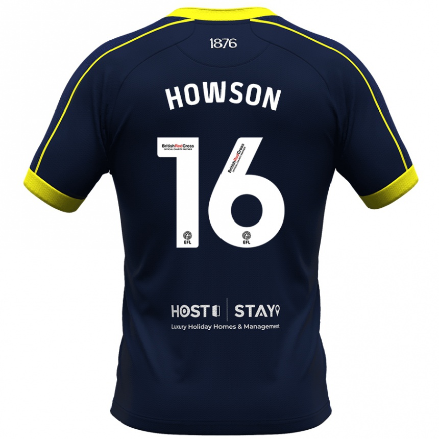 Herren Fußball Jonathan Howson #16 Marine Auswärtstrikot Trikot 2023/24 T-Shirt Luxemburg