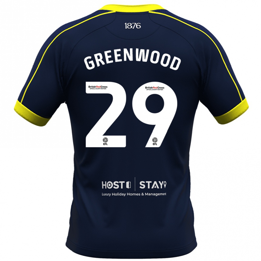 Herren Fußball Sam Greenwood #29 Marine Auswärtstrikot Trikot 2023/24 T-Shirt Luxemburg
