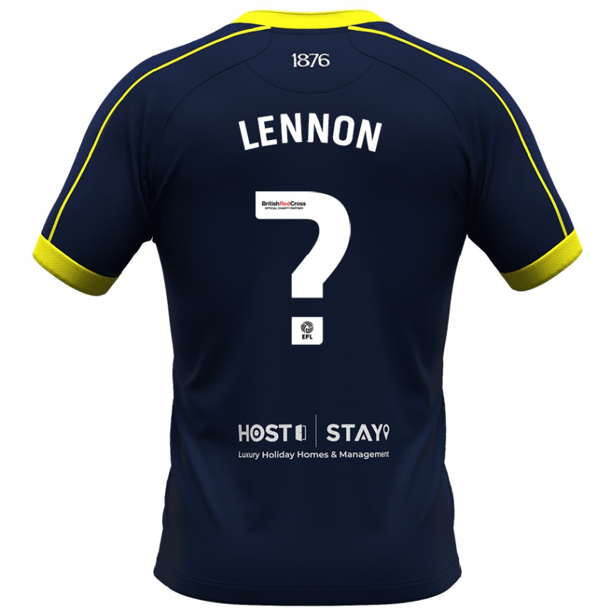 Herren Fußball Charlie Lennon #0 Marine Auswärtstrikot Trikot 2023/24 T-Shirt Luxemburg