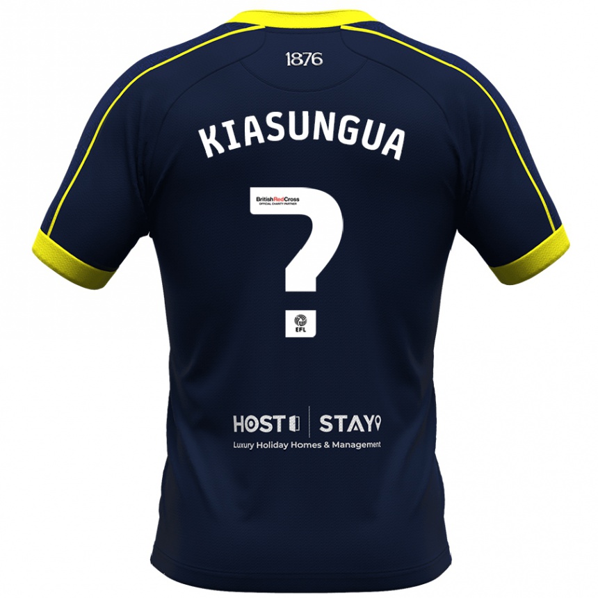 Herren Fußball Amazing Kiasungua #0 Marine Auswärtstrikot Trikot 2023/24 T-Shirt Luxemburg