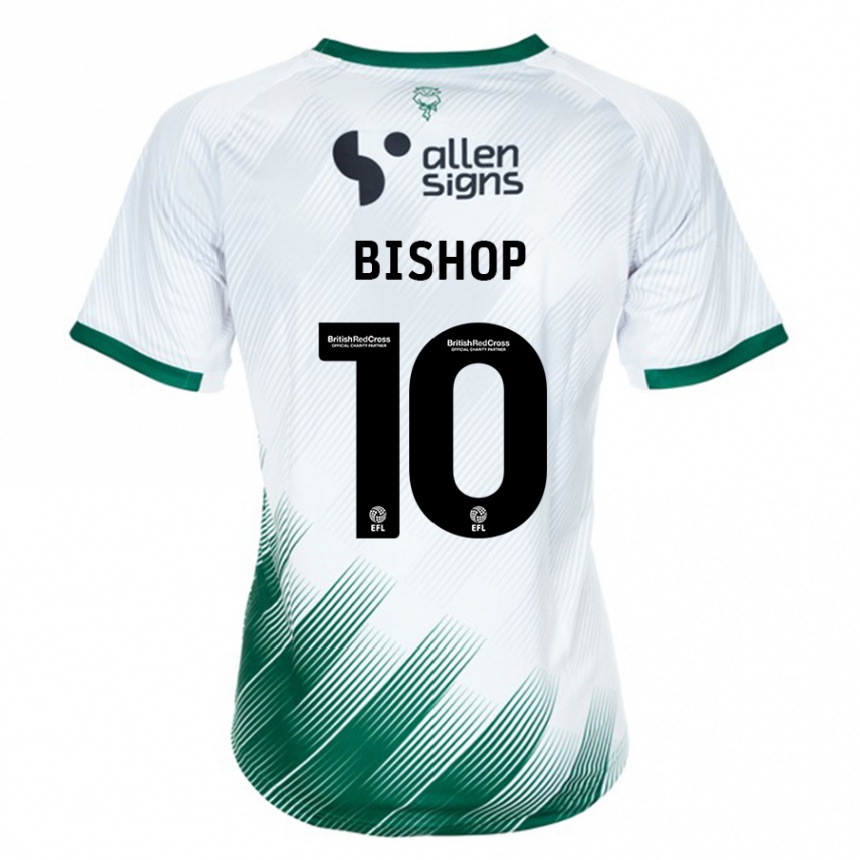 Herren Fußball Teddy Bishop #10 Weiß Auswärtstrikot Trikot 2023/24 T-Shirt Luxemburg