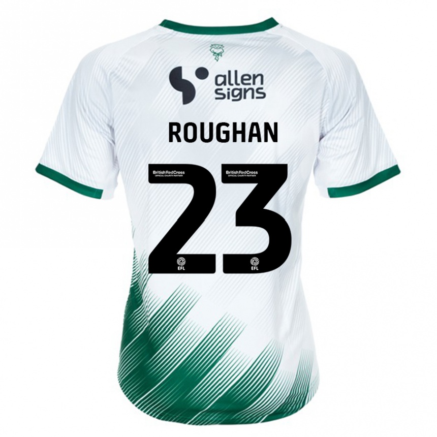 Herren Fußball Sean Roughan #23 Weiß Auswärtstrikot Trikot 2023/24 T-Shirt Luxemburg