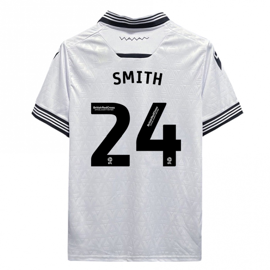 Herren Fußball Michael Smith #24 Weiß Auswärtstrikot Trikot 2023/24 T-Shirt Luxemburg