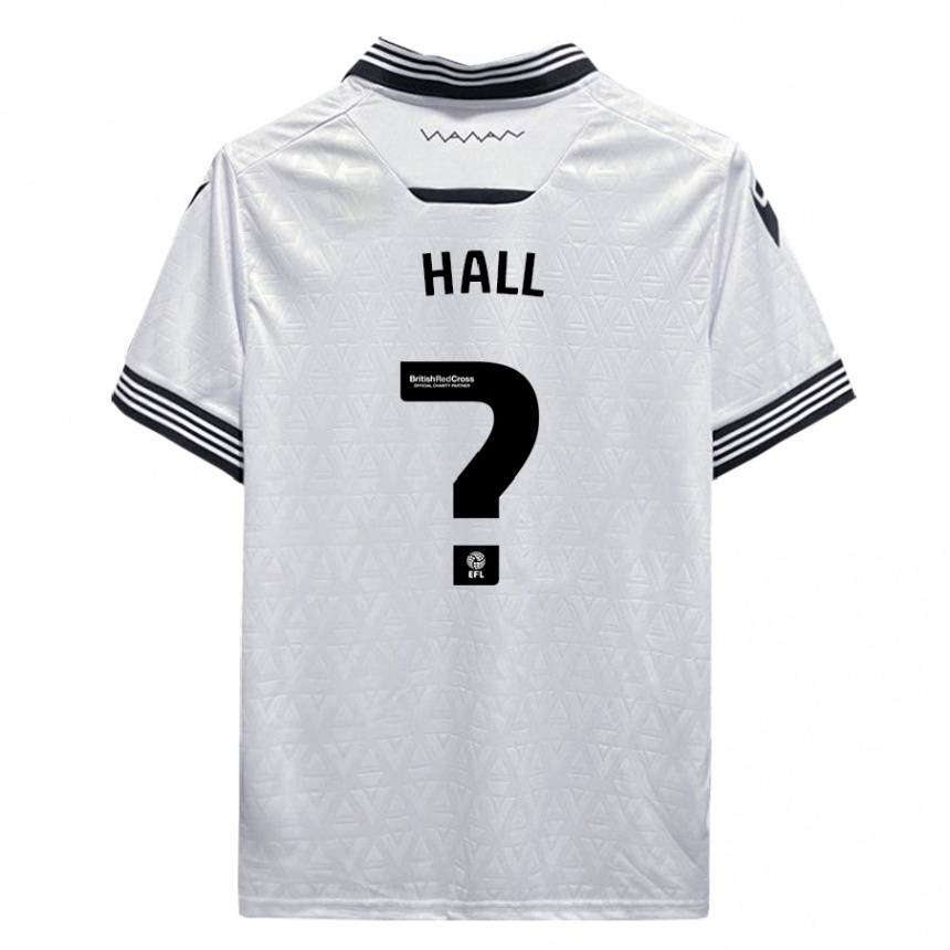 Herren Fußball Jack Hall #0 Weiß Auswärtstrikot Trikot 2023/24 T-Shirt Luxemburg