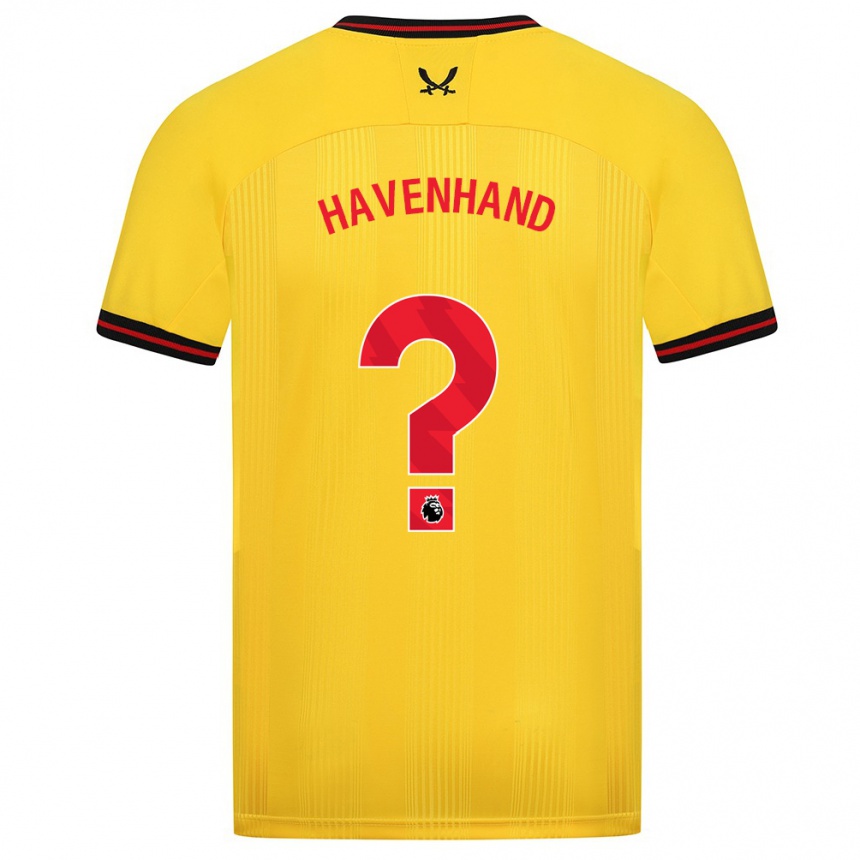 Herren Fußball Kurtis Havenhand #0 Gelb Auswärtstrikot Trikot 2023/24 T-Shirt Luxemburg