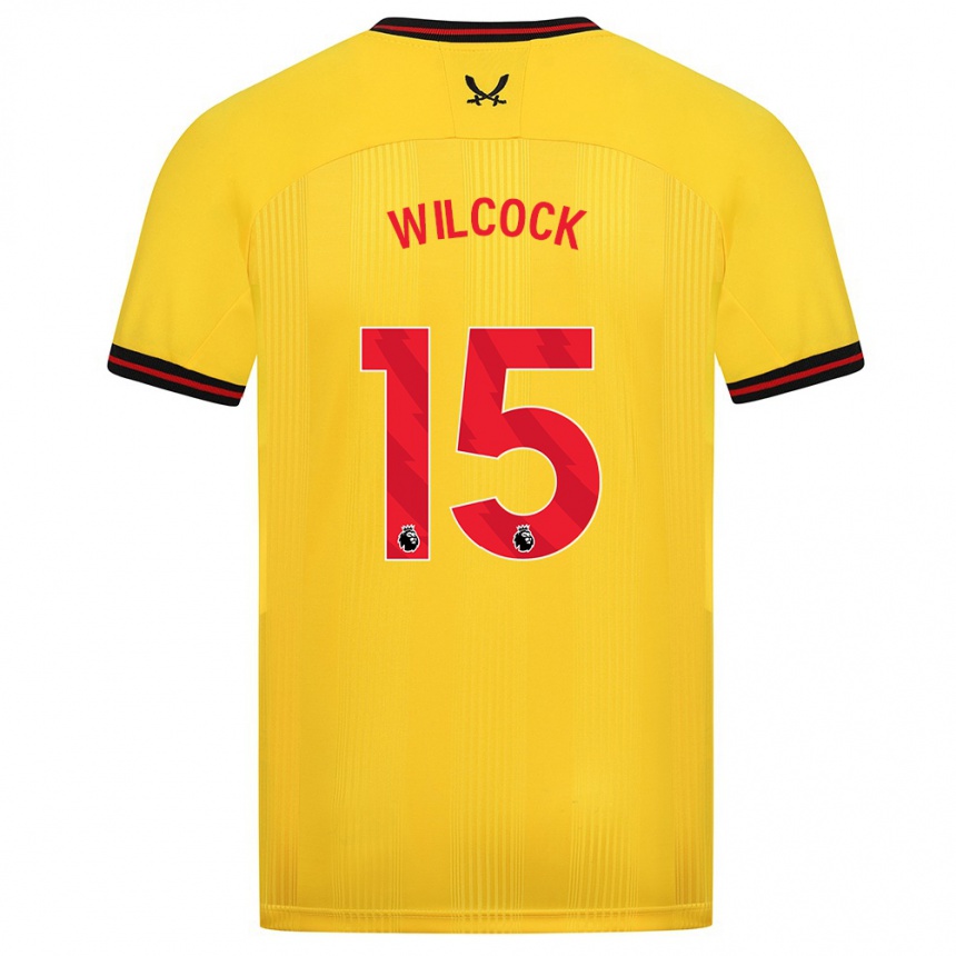 Herren Fußball Tamara Wilcock #15 Gelb Auswärtstrikot Trikot 2023/24 T-Shirt Luxemburg