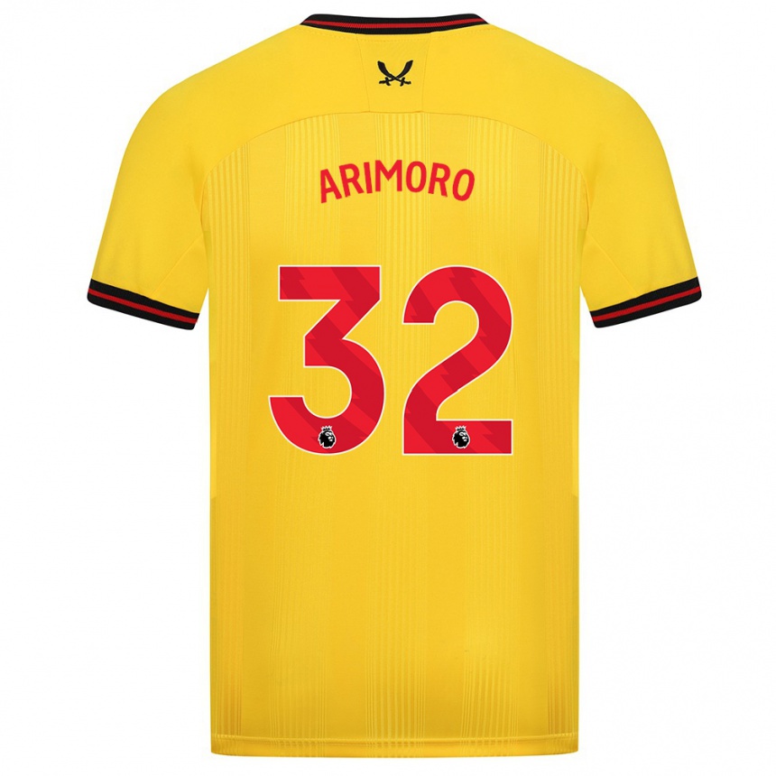 Herren Fußball Juliet Khinde Adebowale-Arimoro #32 Gelb Auswärtstrikot Trikot 2023/24 T-Shirt Luxemburg