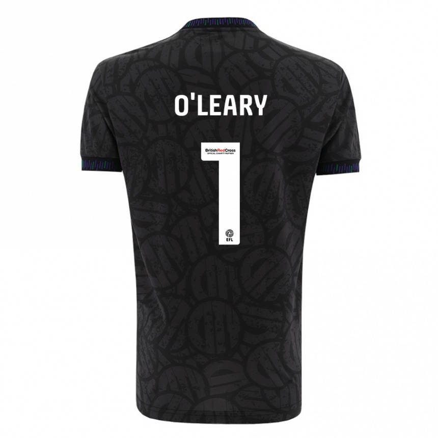 Herren Fußball Max O'leary #1 Schwarz Auswärtstrikot Trikot 2023/24 T-Shirt Luxemburg