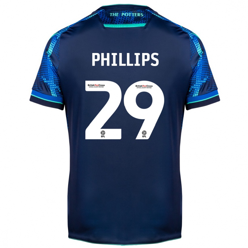 Herren Fußball D'margio Wright-Phillips #29 Marine Auswärtstrikot Trikot 2023/24 T-Shirt Luxemburg