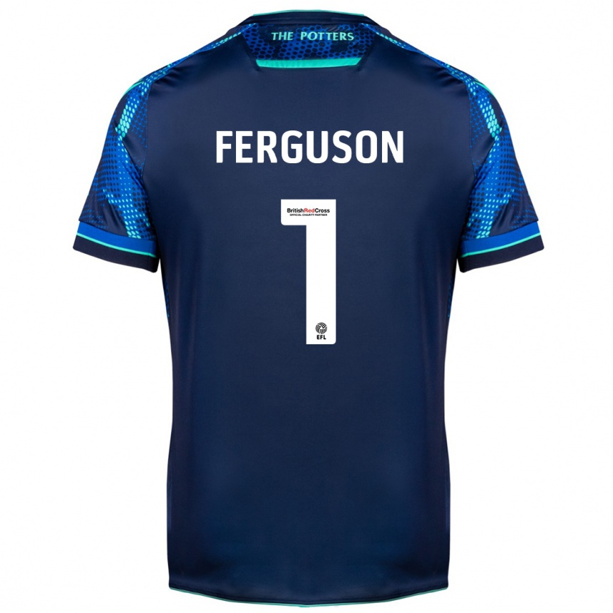 Herren Fußball Georgie Ferguson #1 Marine Auswärtstrikot Trikot 2023/24 T-Shirt Luxemburg