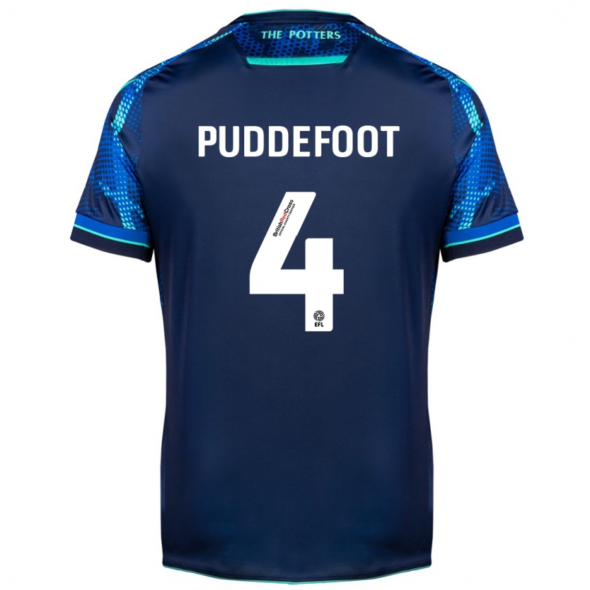 Herren Fußball Danielle Puddefoot #4 Marine Auswärtstrikot Trikot 2023/24 T-Shirt Luxemburg