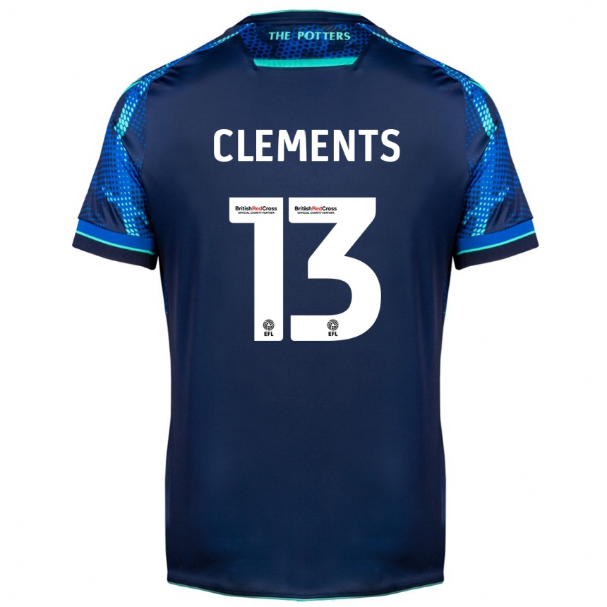 Herren Fußball Daisy Clements #13 Marine Auswärtstrikot Trikot 2023/24 T-Shirt Luxemburg