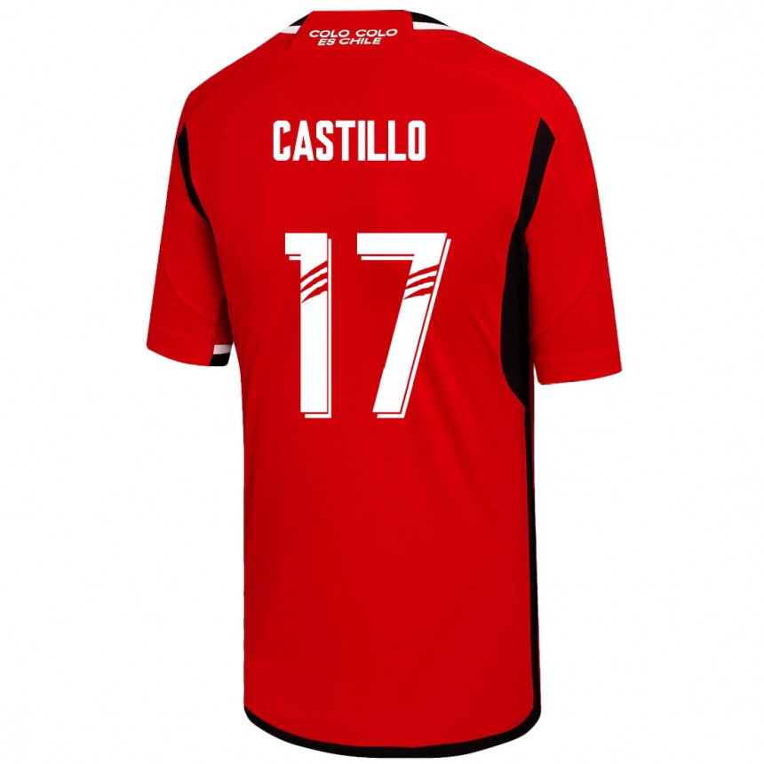 Herren Fußball Fabián Castillo #17 Rot Auswärtstrikot Trikot 2023/24 T-Shirt Luxemburg