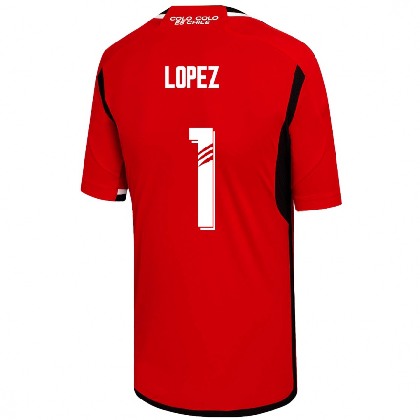 Herren Fußball Yessenia López #1 Rot Auswärtstrikot Trikot 2023/24 T-Shirt Luxemburg