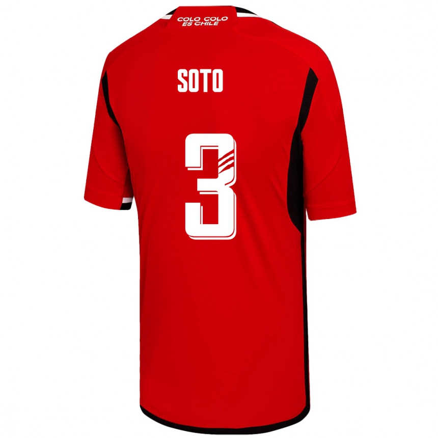 Herren Fußball Rocío Soto #3 Rot Auswärtstrikot Trikot 2023/24 T-Shirt Luxemburg