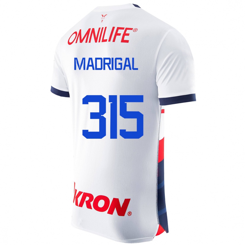 Herren Fußball David Madrigal #315 Weiß Auswärtstrikot Trikot 2023/24 T-Shirt Luxemburg