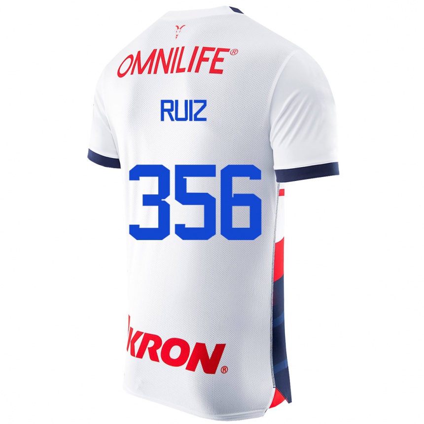 Herren Fußball Dilan Ruiz #356 Weiß Auswärtstrikot Trikot 2023/24 T-Shirt Luxemburg