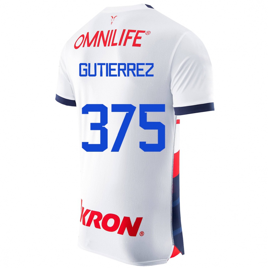 Herren Fußball Gerson Gutiérrez #375 Weiß Auswärtstrikot Trikot 2023/24 T-Shirt Luxemburg