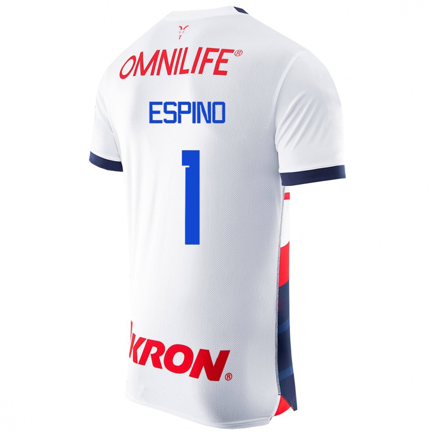 Herren Fußball Celeste Espino #1 Weiß Auswärtstrikot Trikot 2023/24 T-Shirt Luxemburg