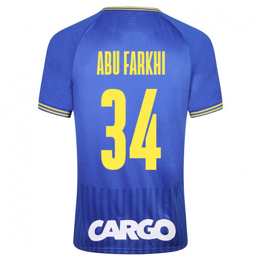 Herren Fußball Sayed Abu Farkhi #34 Blau Auswärtstrikot Trikot 2023/24 T-Shirt Luxemburg