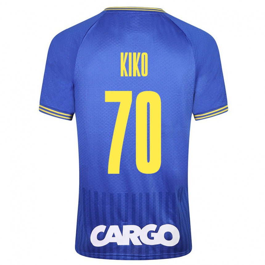 Herren Fußball Kiko Bondoso #70 Blau Auswärtstrikot Trikot 2023/24 T-Shirt Luxemburg