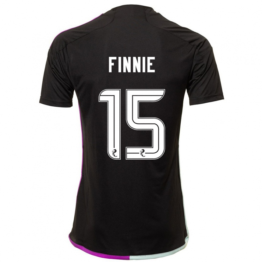 Herren Fußball Maddison Finnie #15 Schwarz Auswärtstrikot Trikot 2023/24 T-Shirt Luxemburg